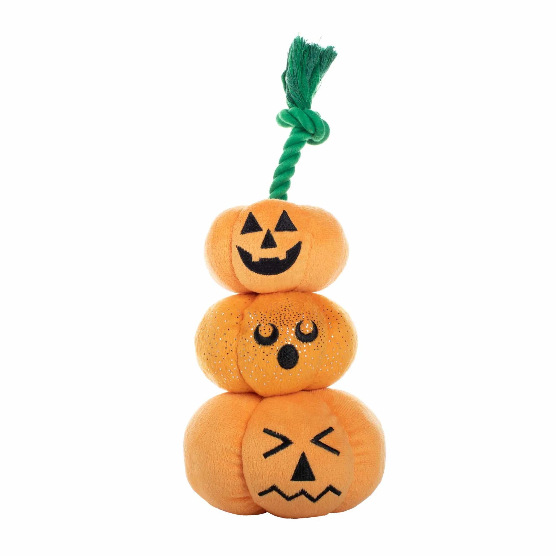 PetShop by Fringe Studio Stack-O-Lantern Plush Dog Toy