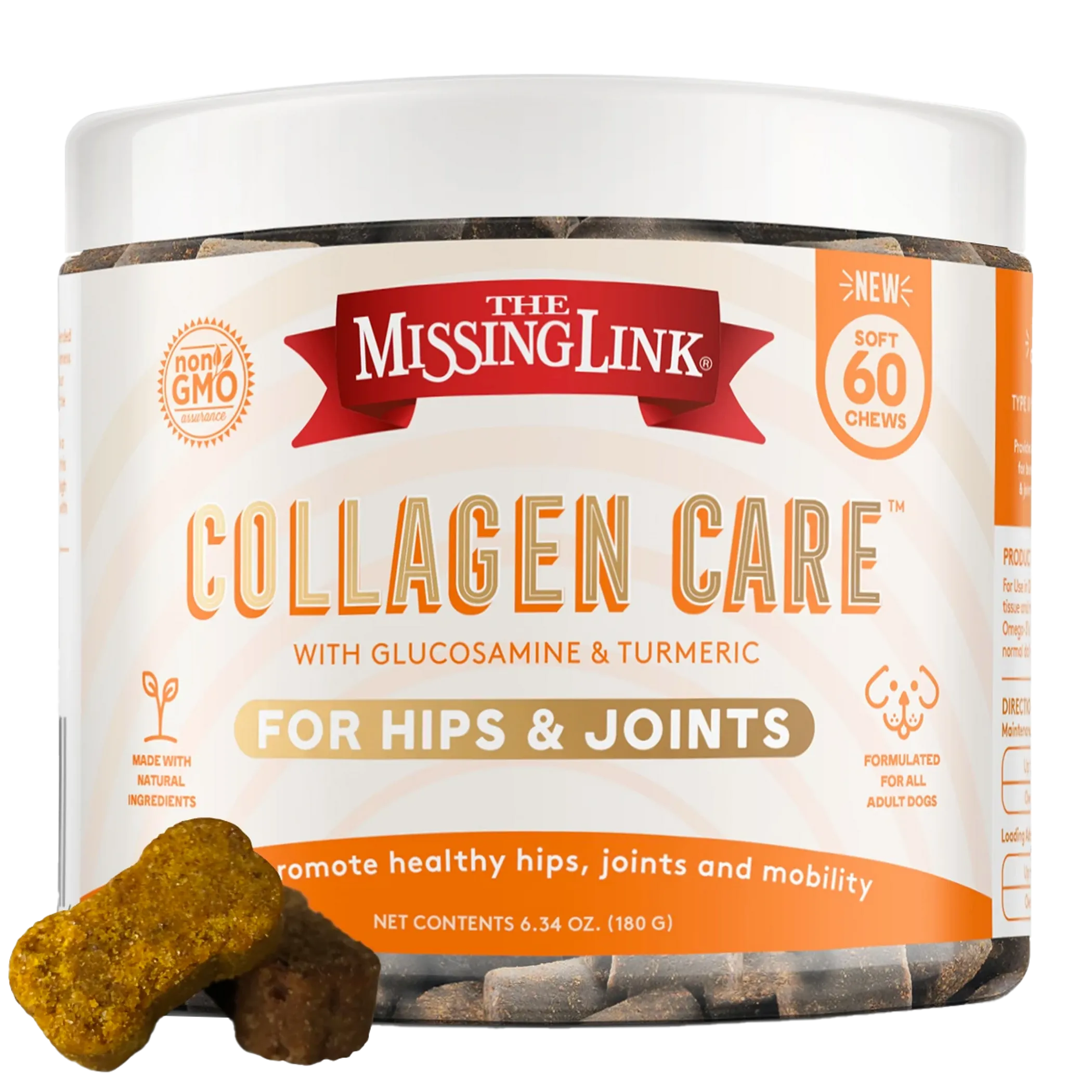 The Missing Link - Collagen Care Hips & Joints Soft Chew 60Ct