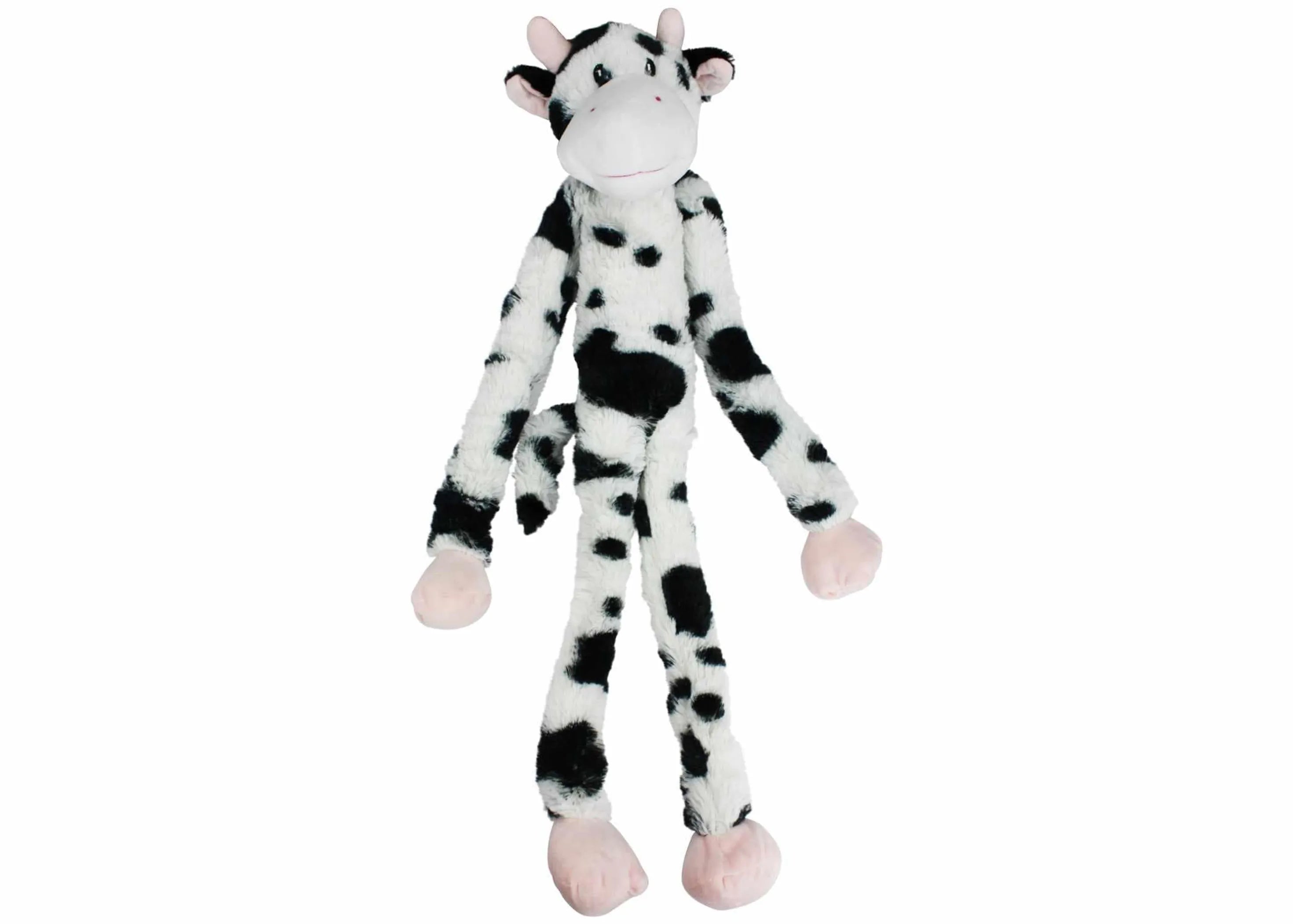 Multipet Swingin' Slevins(R) Cow Plush Pet Dog Toy 27"