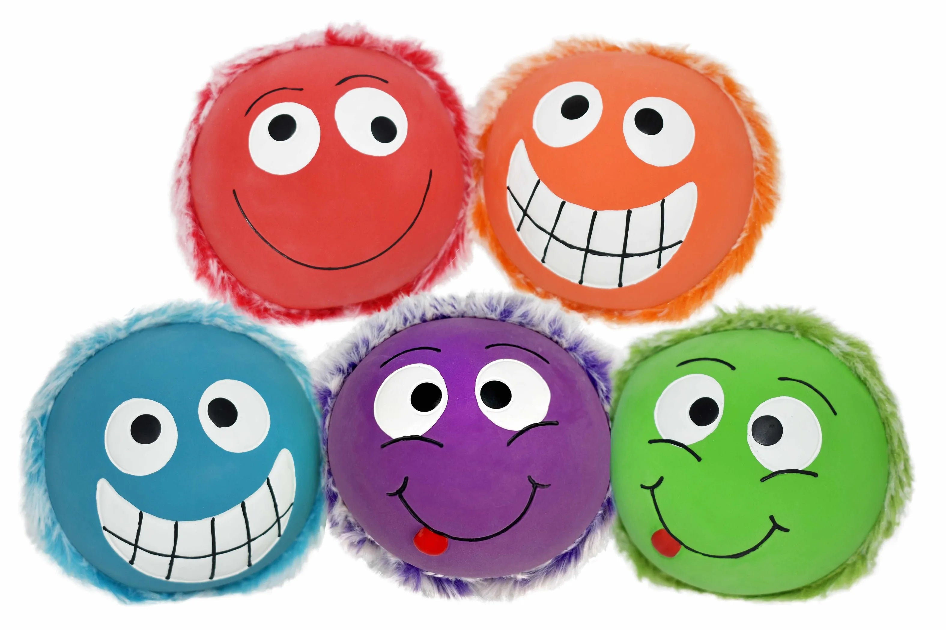 Multipet Minipet Plushy Peas Dog Fetch Toy Assorted Colors 2.5"