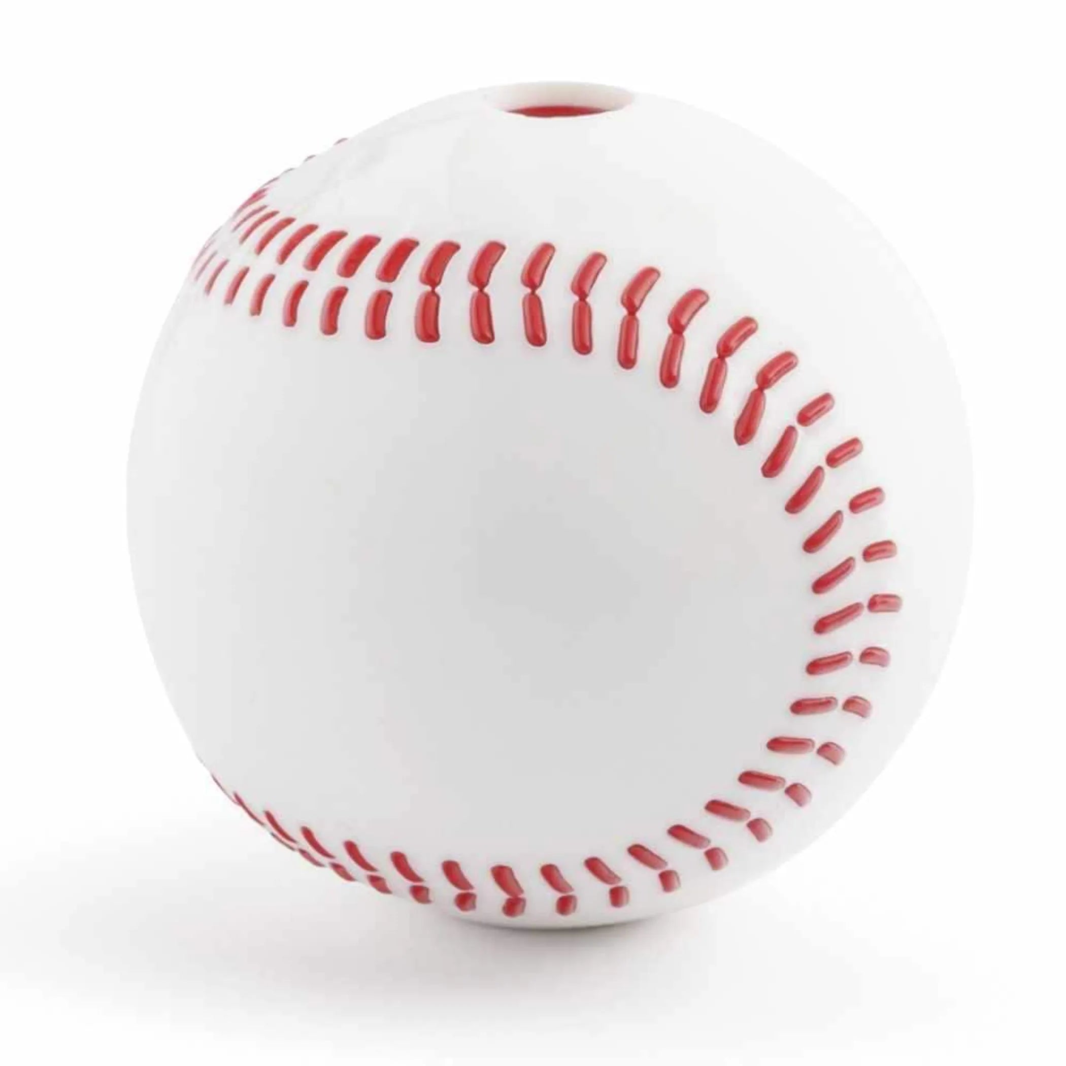 Planet Dog Orbee-Tuff Baseball Treat-Dispensing Dog Chew Toy White