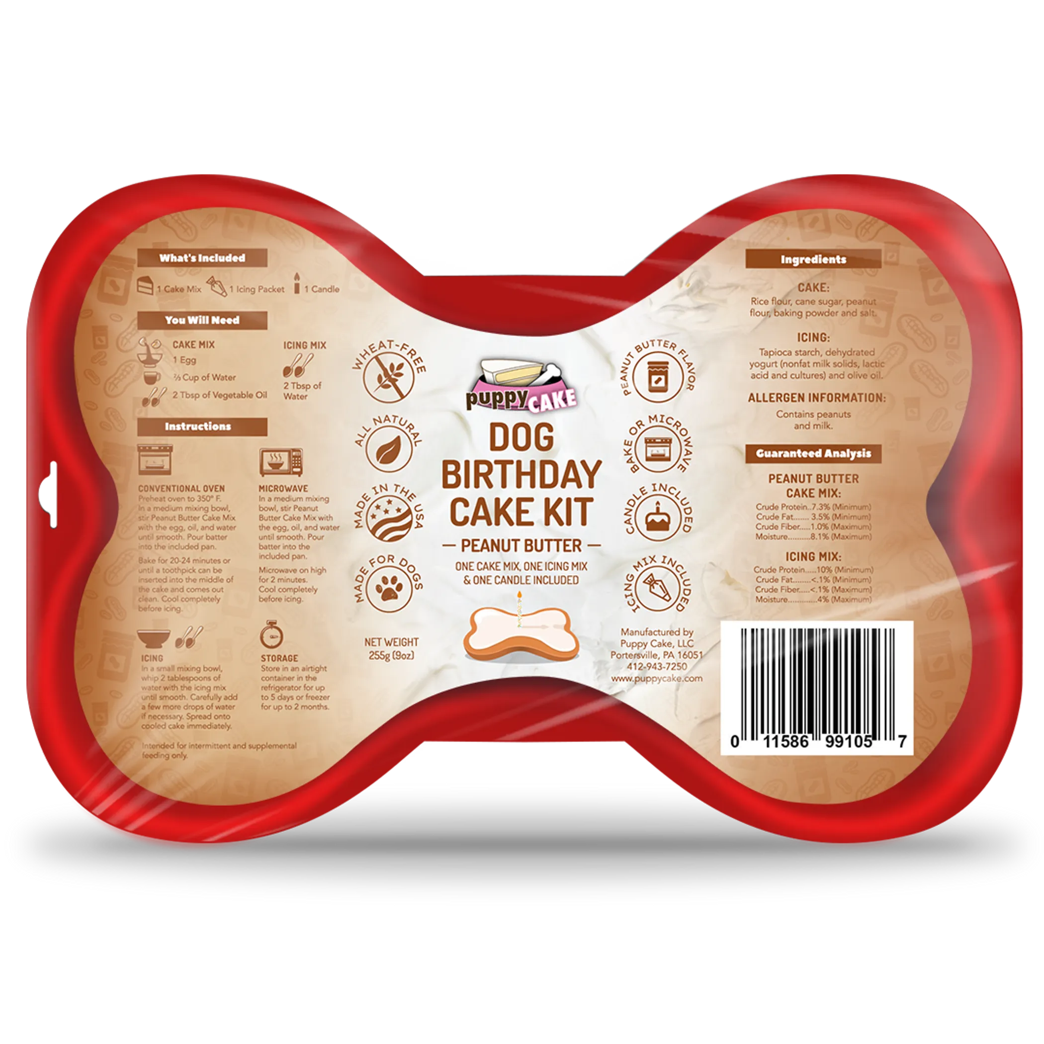 Puppy Cake Dog Birthday Cake Kit