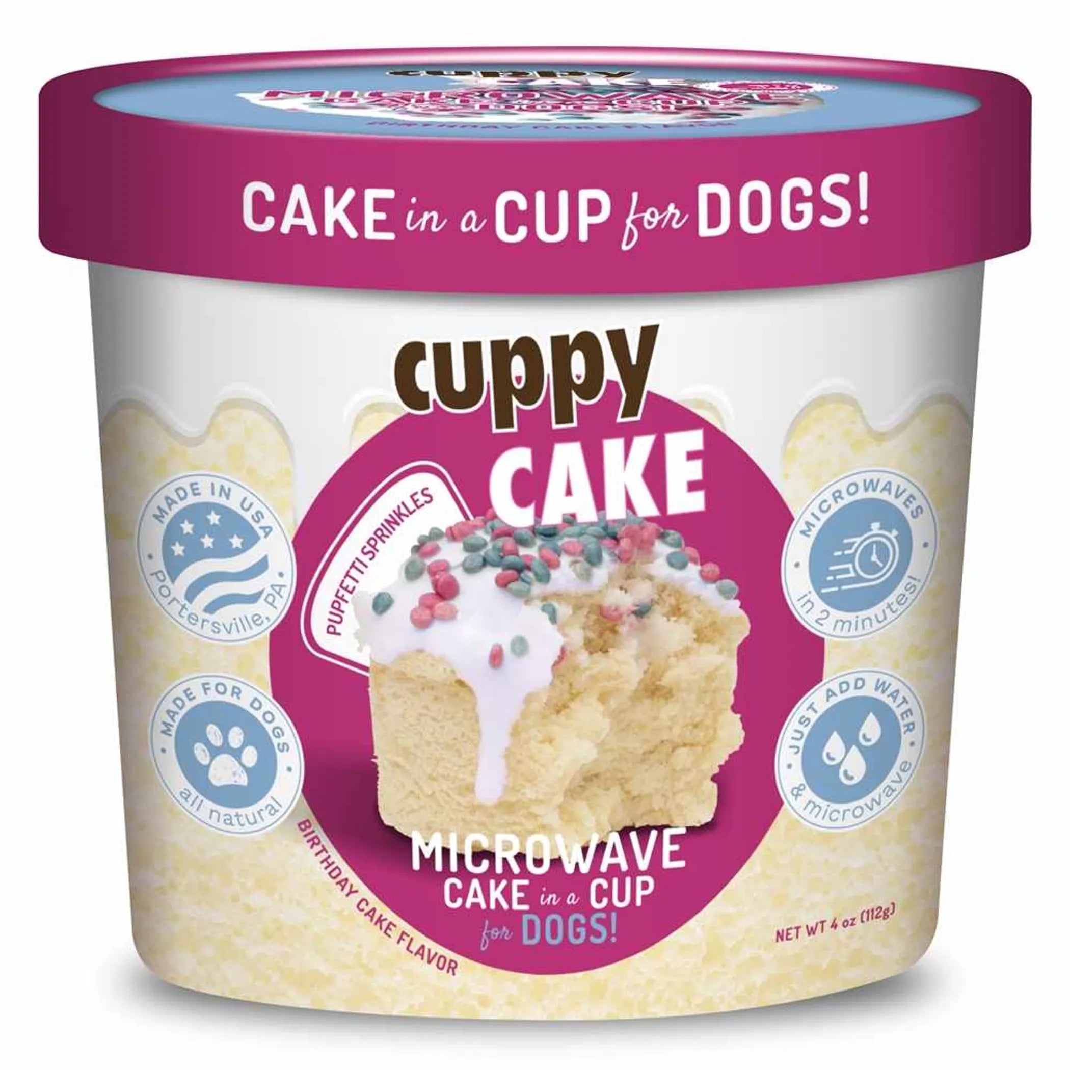 Puppy Cake Cuppy Cake Birthday Cake Flavor with Pupfetti Sprinkles 4oz
