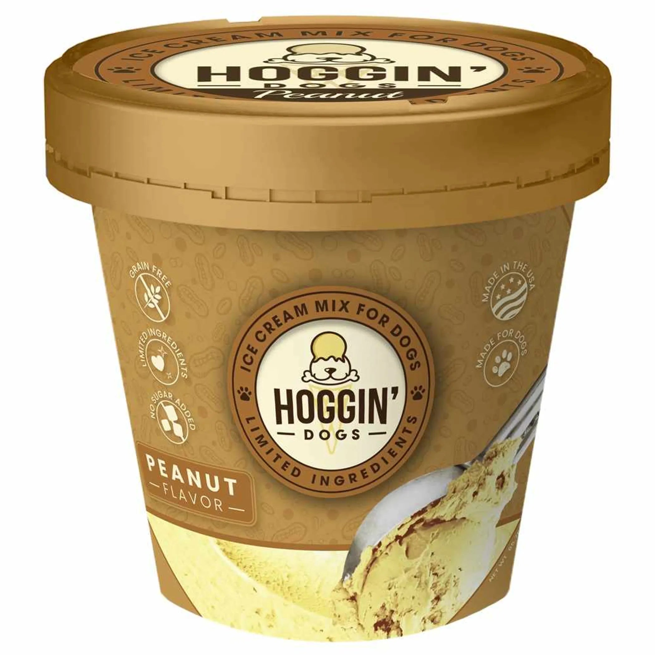 Puppy Cake Hoggin' Dogs Ice Cream Mix Peanut Butter Pint Large 4.65oz