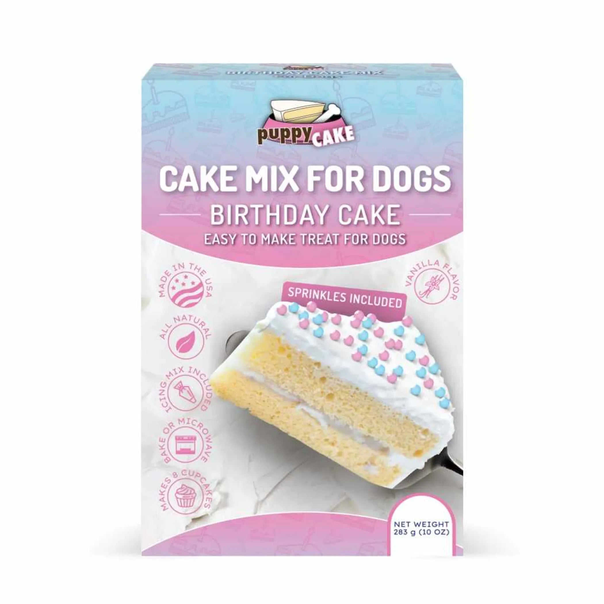 Puppy Cake Mix Birthday Cake Flavored with Pupfetti Sprinkles 10oz