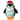 SnugArooz Penguin with Christmas lights