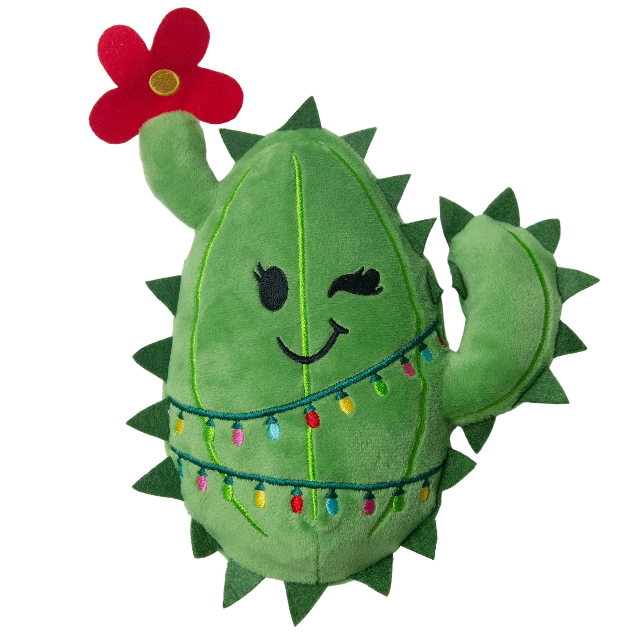 SnugArooz Cactus with Christmas Lights