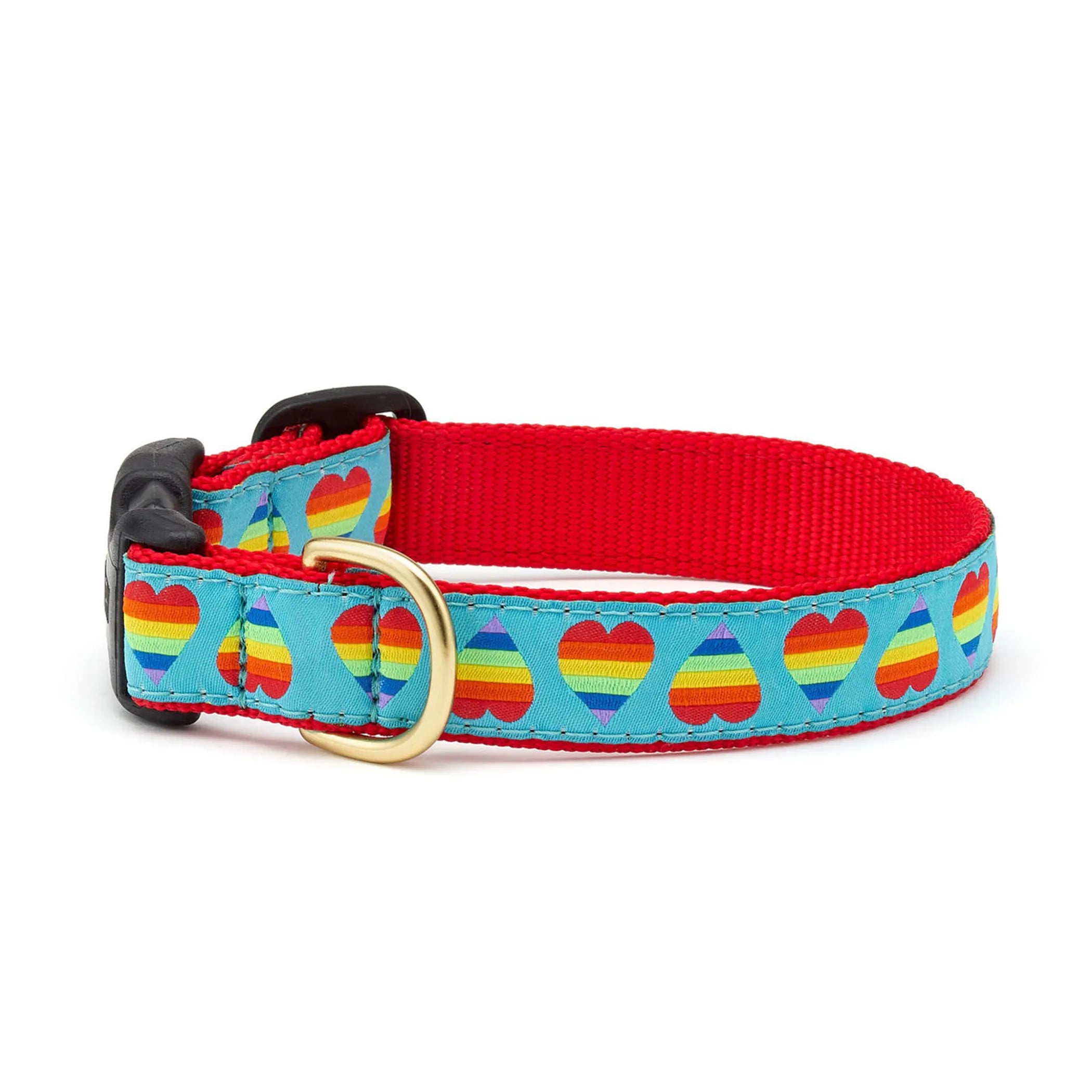 Up Country Rainbow Hearts Collar