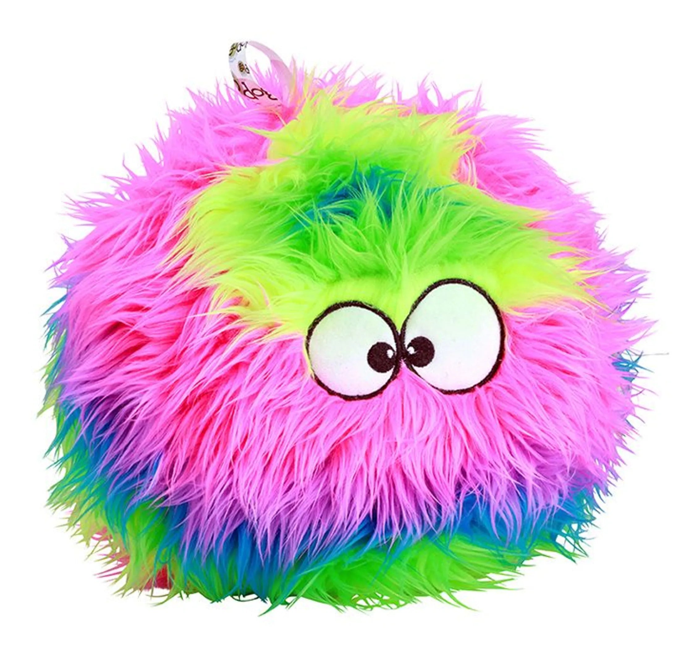 goDog Furballz w/Chew Guard Rainbow Plush Dog Toy