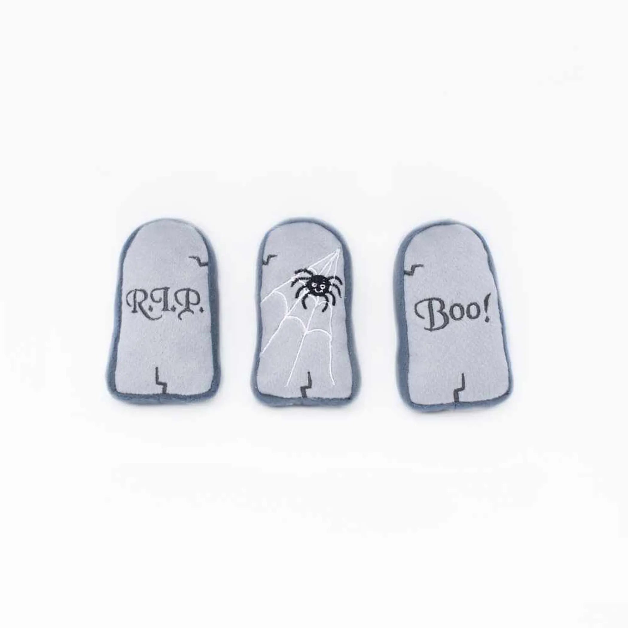 ZippyPaws Halloween Miniz 3Pack Tombstones