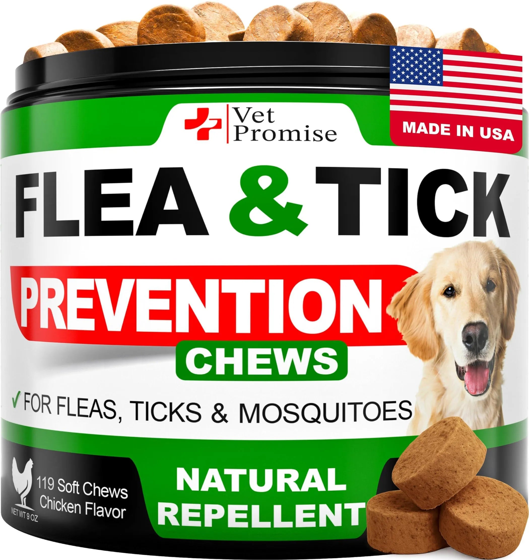 Flea and Tick Prevention for Dogs Chews Natural Dog