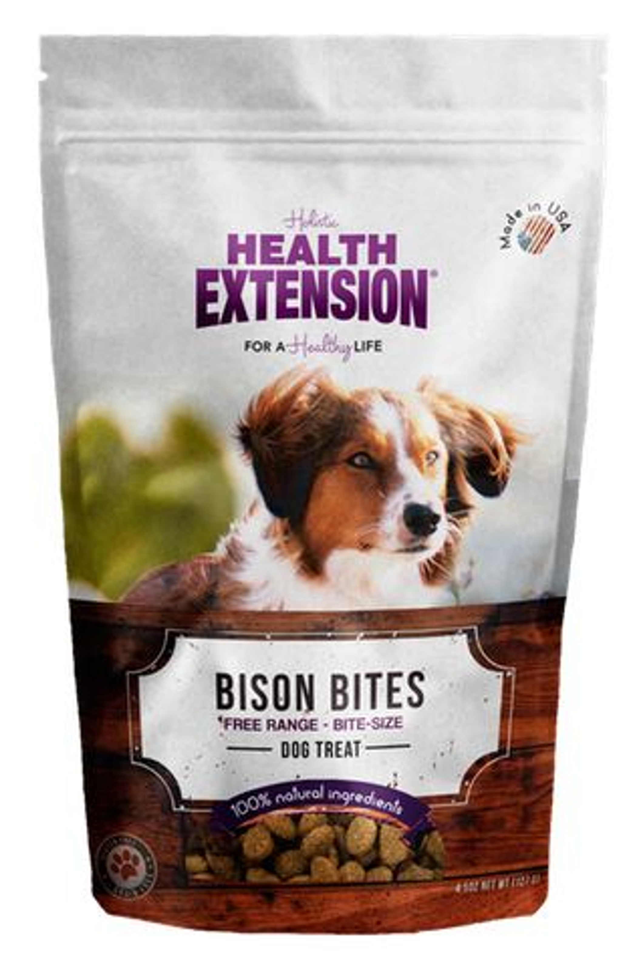 Health Extension - Bison Bites Dog Treat 100% Natural ingredients
