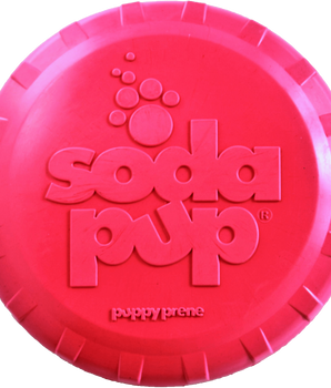 SP Puppy Bottle Top Flyer Durable Rubber Retrieving Frisbee for Puppies