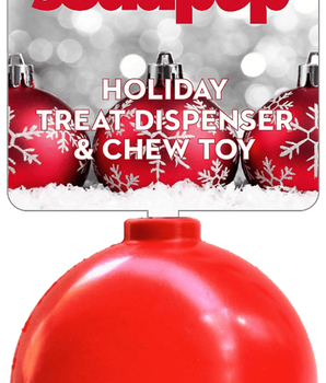 SP Christmas Ornament Durable Rubber Chew Toy & Treat Dispenser