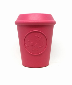 Coffee Cup Durable Rubber Chew Toy and Treat Dispenser