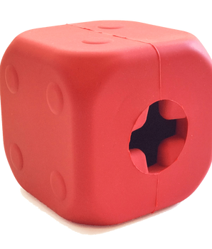 MKB Dice Toy Durable Rubber Chew Toy & Treat Dispenser