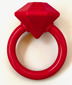 Diamond Ring Durable Teething Ring for Puppies and Aggressive Chewers