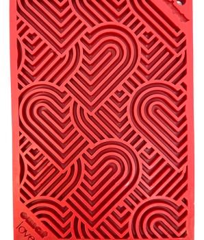 Heart Design "Love" eMat Enrichment Lick Mat