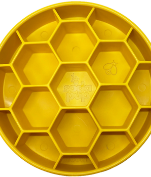 Honeycomb Design eBowl Enrichment Slow Feeder Bowl for Dogs