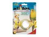 JW Pet ActiviToy Rattle Mirror Bird Toy Assorted 1ea/SM/MD