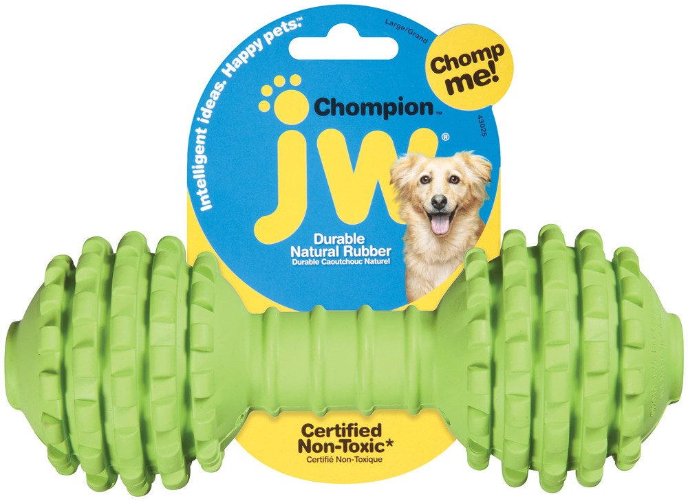 JW Pet Chompion Heavyweight Dog Toy Assorted 1ea/LG