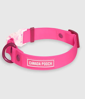 Canada Pooch Dog Waterproof Collar Pink Large
