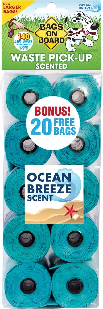 Bags on Board Waste Pick-up Scented Bags Refill Blue 1ea/140 ct