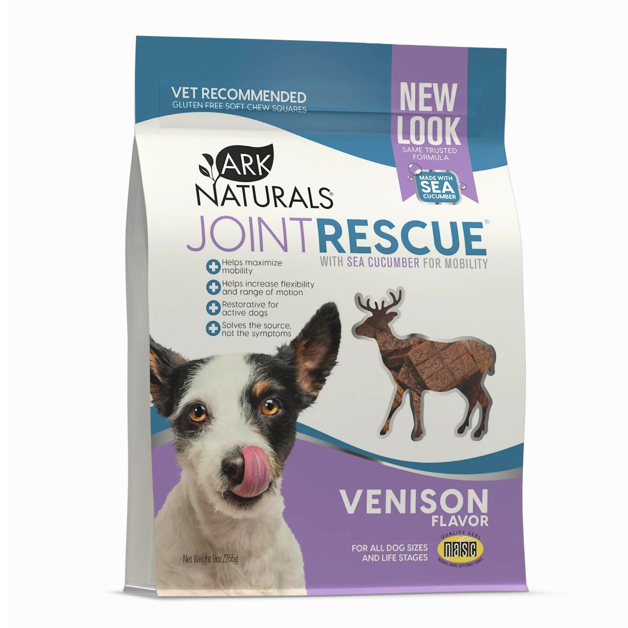 Ark Naturals SeaArk Naturals Sea  Mobility Joint Rescue Venison Jerky Dog Treats, 9-Oz Bag