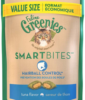 Greenies FELINE SMARTBITES Hairball Control Tuna Flavor Cat Treat 4.6 oz