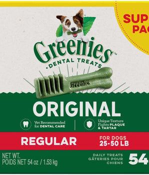 Greenies Dog Dental Treats Regular Original 1ea/54 oz, 54 ct