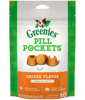 Greenies Pill Pockets for Tablets Cheese 1ea/30 ct, 3.2 oz