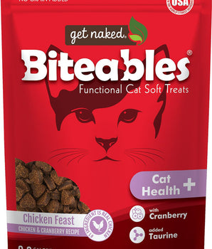Get Naked Biteables Cat Health PLUS Functional Cat Soft Treats 3oz.