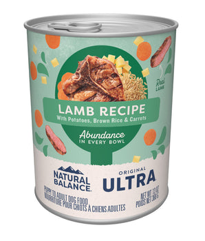 Natural Balance Pet Foods Ultra Premium Wet Dog Food Lamb 12ea/13 oz
