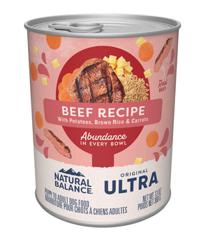 Natural Balance Pet Foods Ultra Premium Wet Dog Food Beef 12ea/13 oz