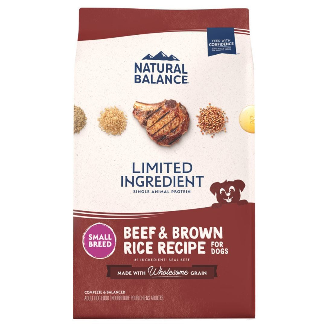 Natural Balance Pet Foods L.I.D. Small Breed Bites Dry Dog Food Beef & Brown Rice 1ea/4 lb