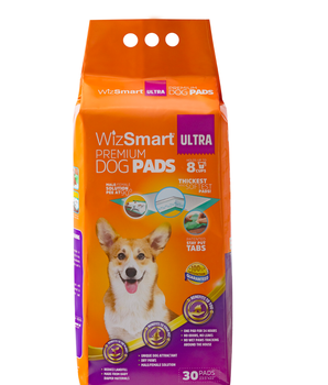 WizSmart All Day Dry Dog Pads Ultra 30 Count