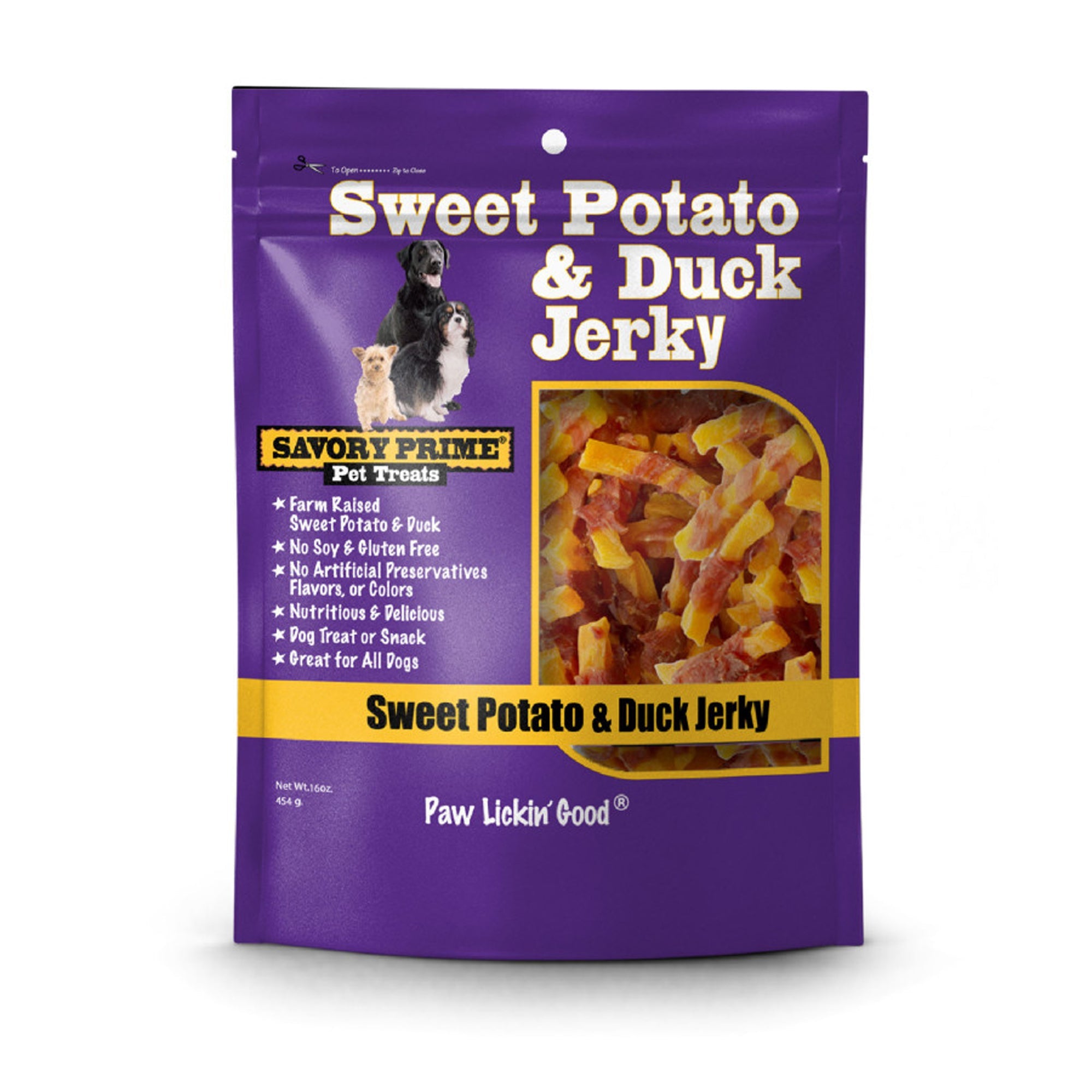 Savory Prime Natural Jerky Treats Sweet Potato & Duck 1ea/16 oz