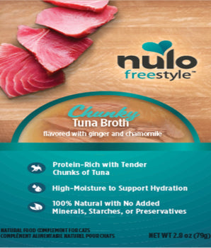 Nulo Freestyle Chunky Broths Wet Cat Food Tuna; 24Ea-2.8 Oz
