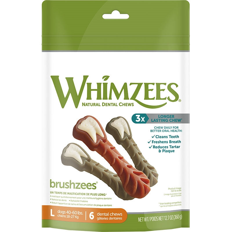 Whimzees Brushzees Large 12.7 oz. Bag