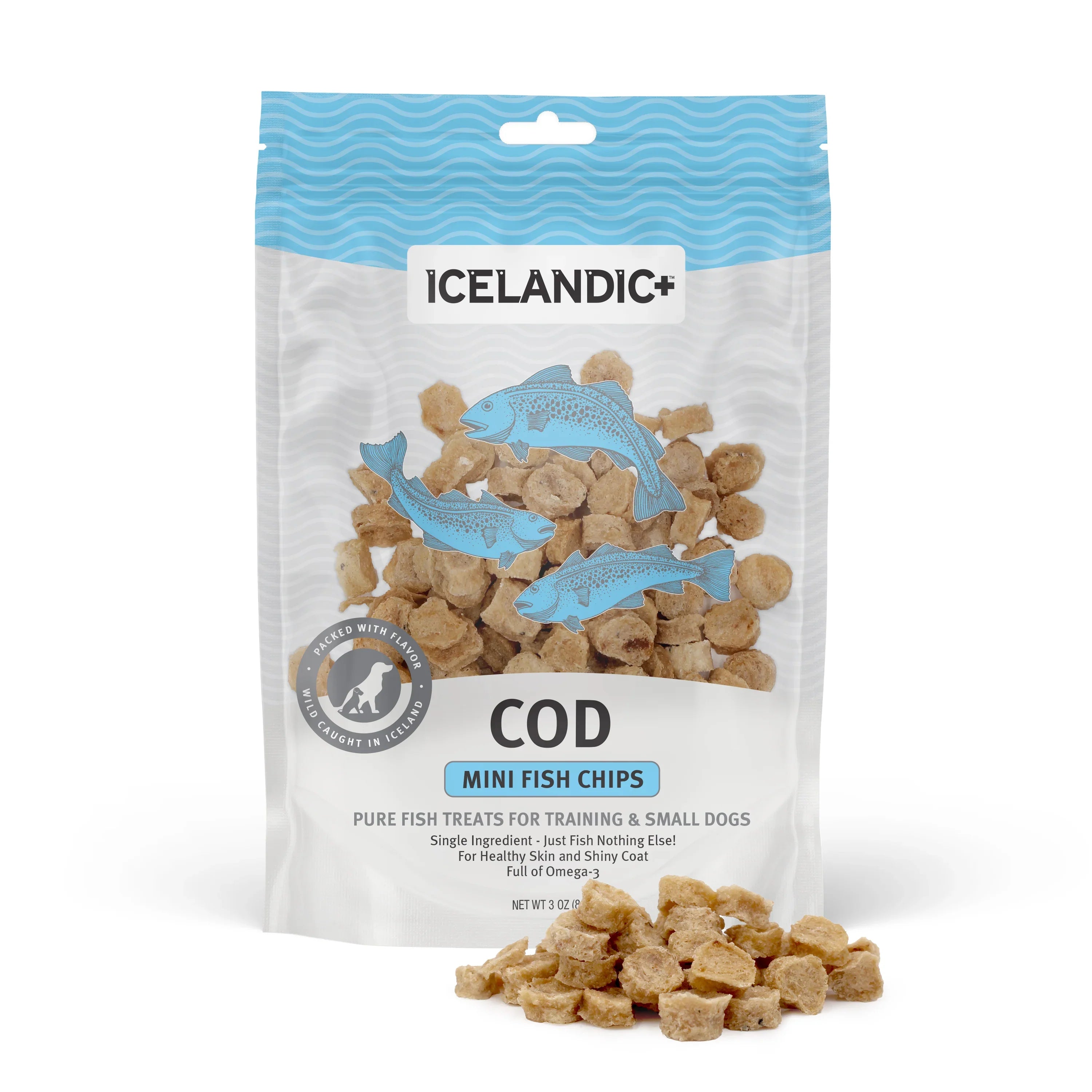 Icelandic Dog Cod Chips Mini 2.5oz.