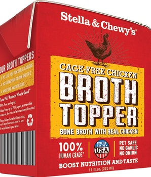 Stella and Chewys Dog Broth Topper Chicken 11Oz (Case Of 12)