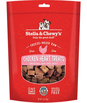 Stella And Chewys Dog Freeze-Dried Treat Chicken Hearts 11.5oz.
