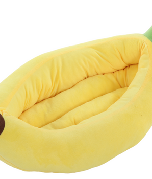 Small Banana Shaped Dog Bed