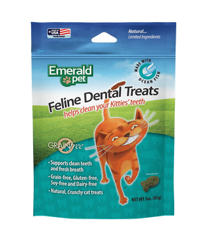 Emerald Pet Feline Dental Cat Treats Ocean Fish 1ea/3 oz