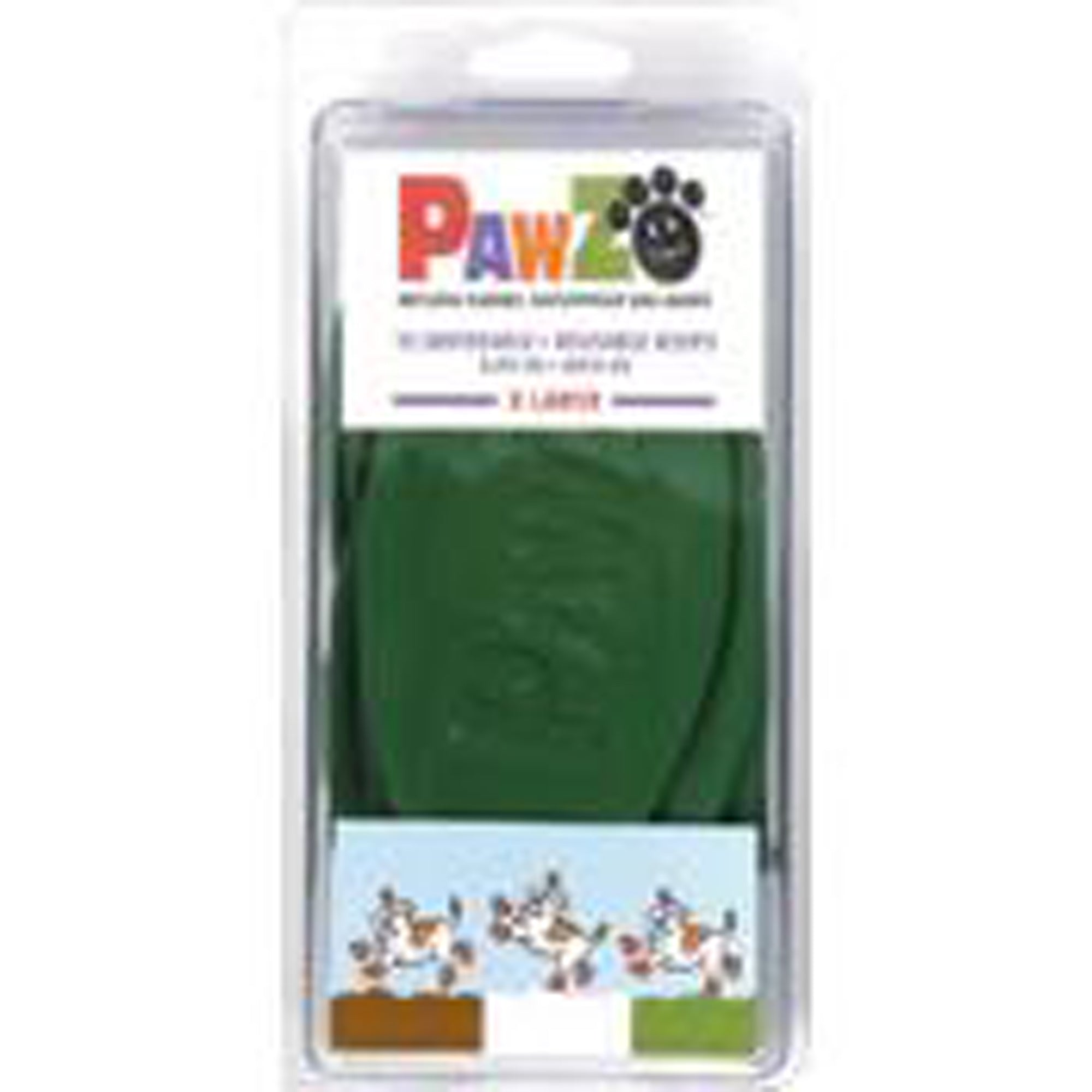 Pawz Dog Boots Tiny Green