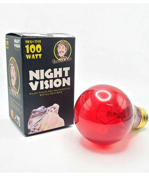 Red Incandescent Reptile Heat - 100 Watt - Jungle Bob Night Vision