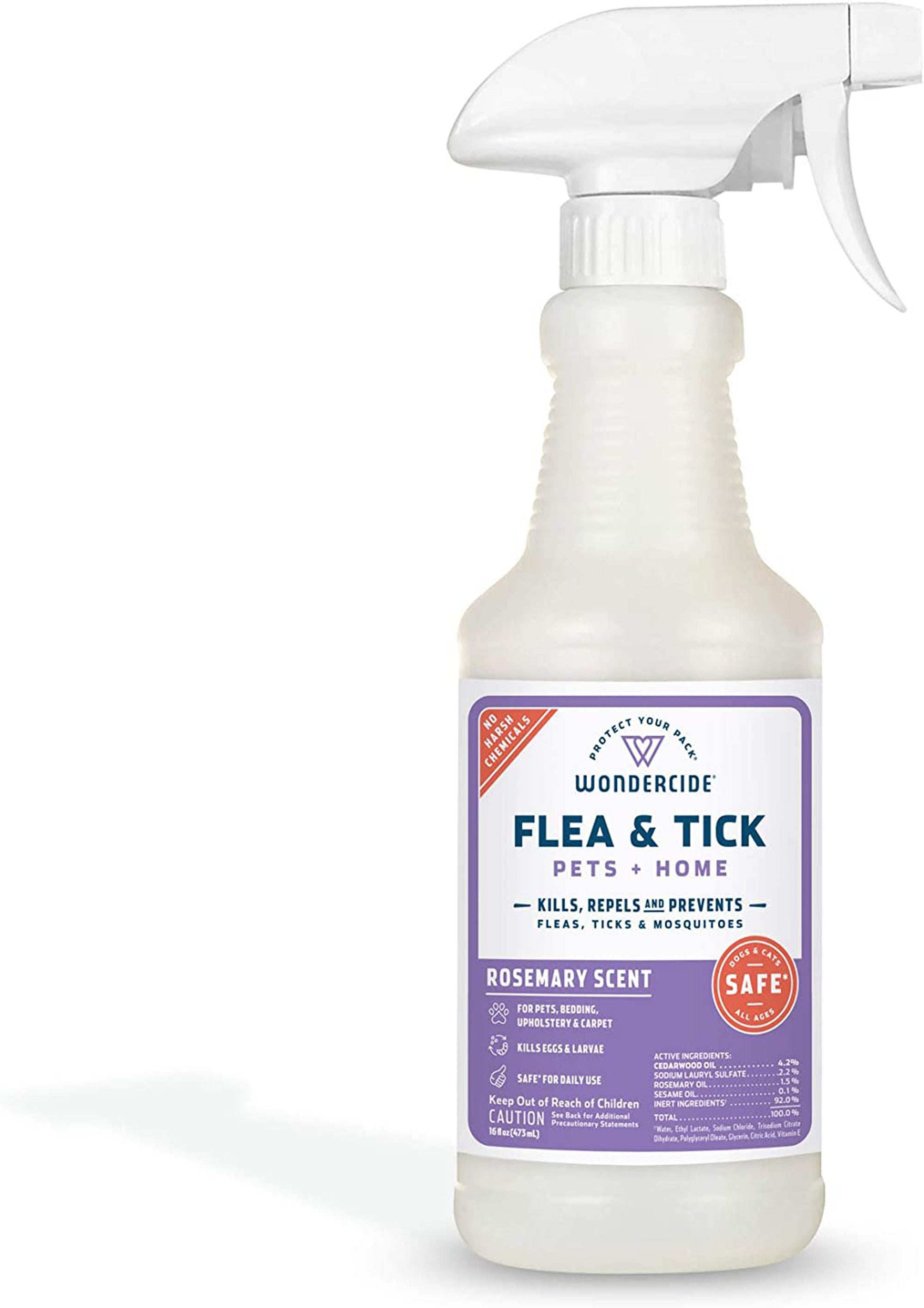 Wondercide Flea Tick And Mosquito Control Spray 16 oz.-Rosemary