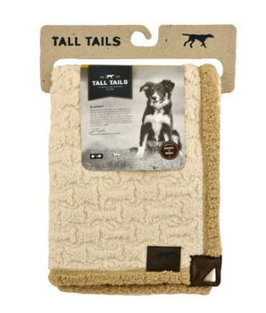 Tall Tails Dog Micro Blanket Sherpa Bone 30X40