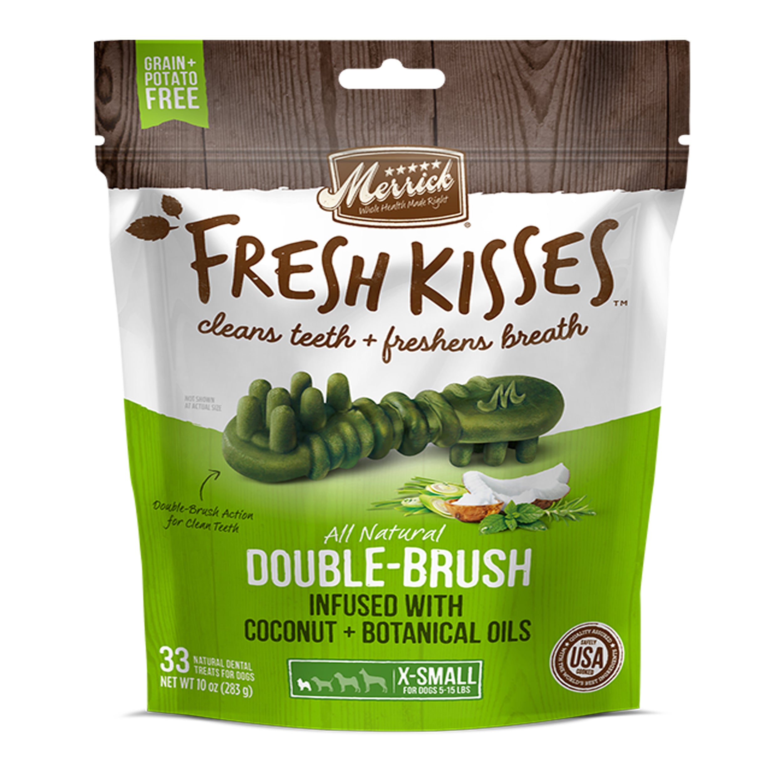 Merrick Fresh Kisses Coconut Oil For Extra Small Dogs (7-17 Lbs) 12Oz