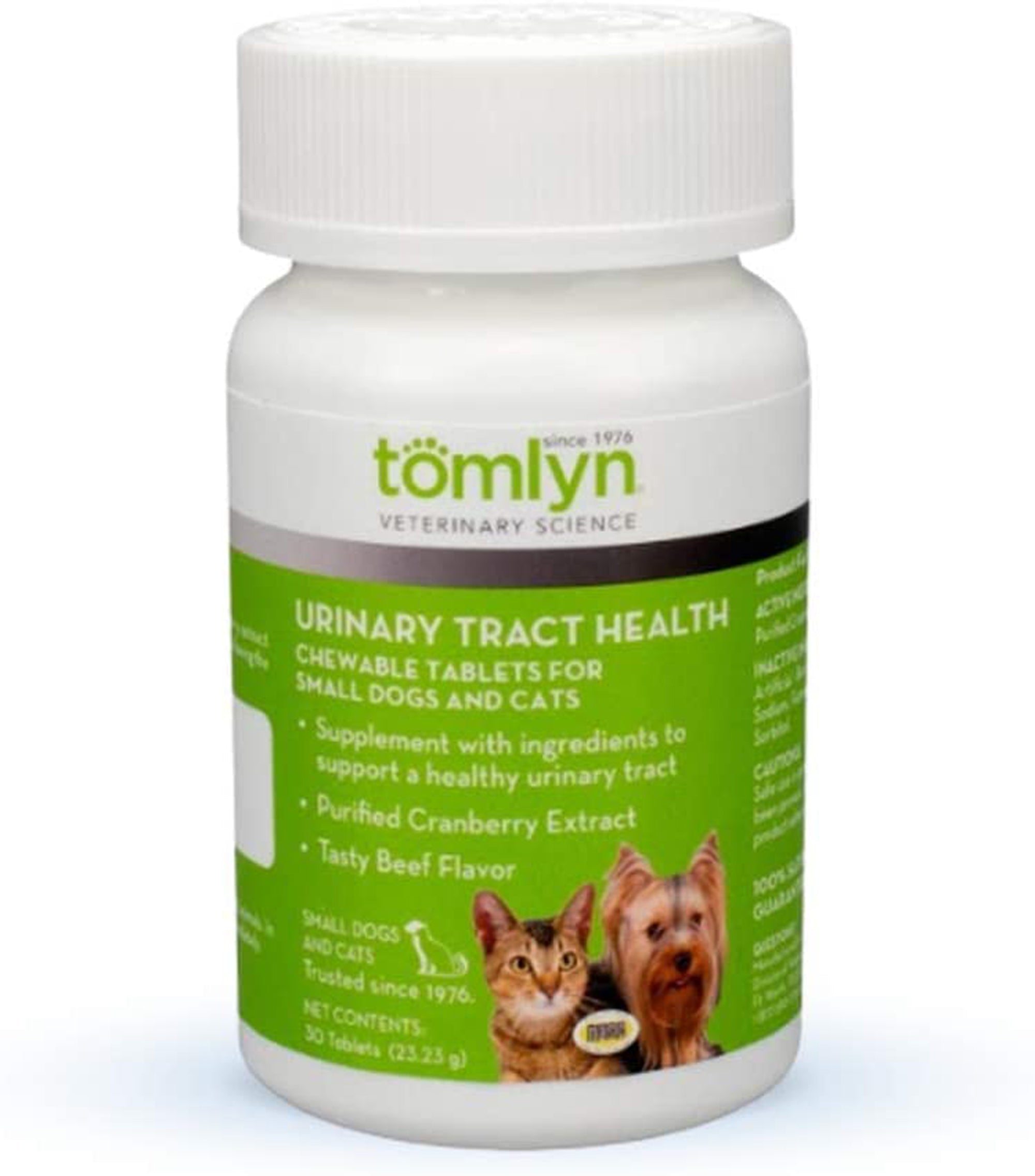 Tomlyn Urinary Tract Health Chewable Tablets for Cats and Dogs 1ea/30 ct